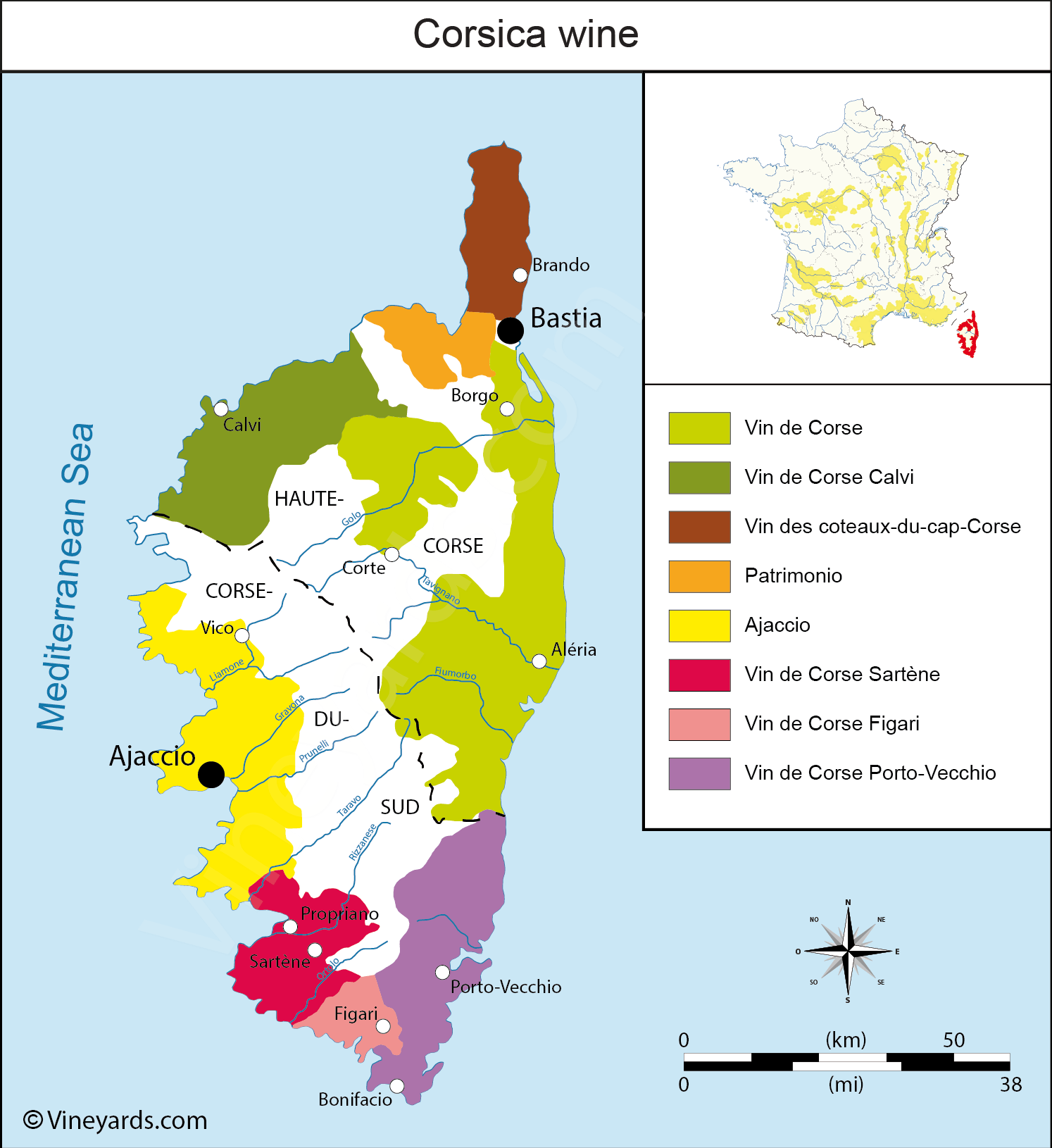 Wine Regions in Corsica